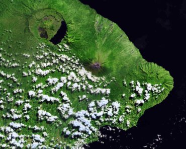 Sentinel-2 Image of Bali, Indonesia. Credit: contains modified Copernicus Sentinel data (2018), processed by ESA