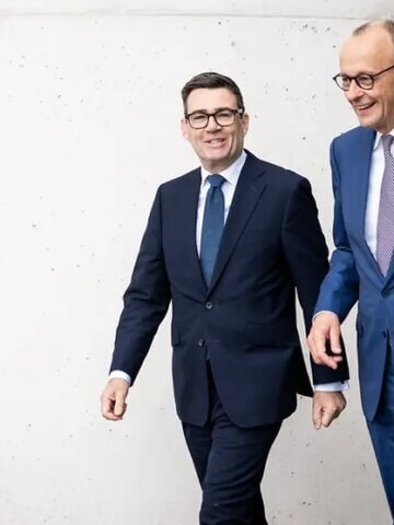 German Chancellor Friedrich Merz and British PM Andrew Burnham; photo: Bundesregierung/ Steffen Kugler