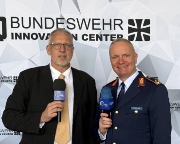 MGen Dr Volker Pötzsch in the Space Cafe Clip interview with Torsten Kriening; Credits: SpaceWatch.Global