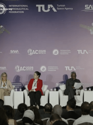 Panel "Intercontinental View of Space Governance from Regional Space Organisations" at IAC 2026. Credit: Screenshot IAC 2026 Livestream
