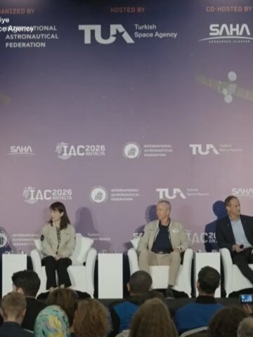 Global Network Forum Panel at Day 5 at IAC 2026. Credit: Screenshot IAC 2026 Livestream
