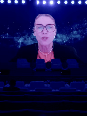 Isabelle Mauro opens day two, Credit: Screenshot Connecting the World from the Skies 2026 Livestream