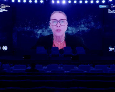 Isabelle Mauro opens day two, Credit: Screenshot Connecting the World from the Skies 2026 Livestream