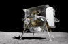 Rendering of Peregrine on the lunar surface. Credit Astrobiotic